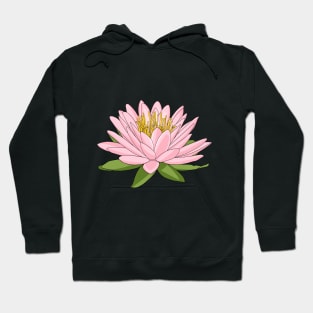 Pink lotus flower blooming Hoodie